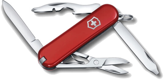 Victorinox Rambler 58mm Multiverktøy med 10 funksjoner - Liten Rød Lommekniv Victorinox Rambler 58mm Multiverktøy med 10 funksjoner - Liten Rød Lommekniv