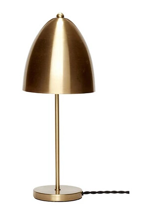 Hübsch Cap Bordlampe Brass