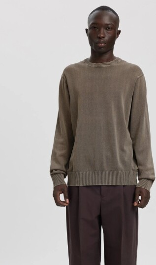 Annarr Anrragi Washed Ls Knit Crew Neck Grey S Annarr Anrragi Washed Ls Knit Crew Neck Grey S