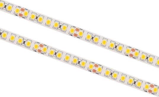 10m 17W/m vanntett LED strip 24V DC IP68 168 LED per meter! Kulør : Varm