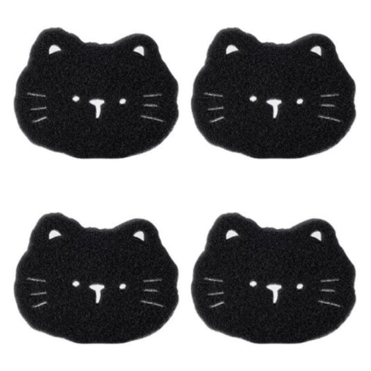 INF 4-Pakning Vaskemaskin Lo Fjerningsmiddel, Gjenbrukbar Klesvask Lo Feller Filter  Wavy cat shape