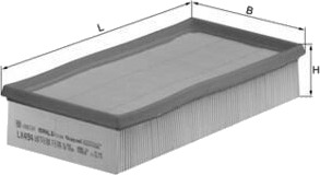 Luftfilter KNECHT LX 494 Luftfilter KNECHT LX 494