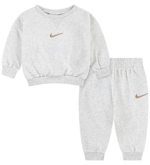 Nike Joggedress Crew Birch Heather 3 md Joggedress Grå