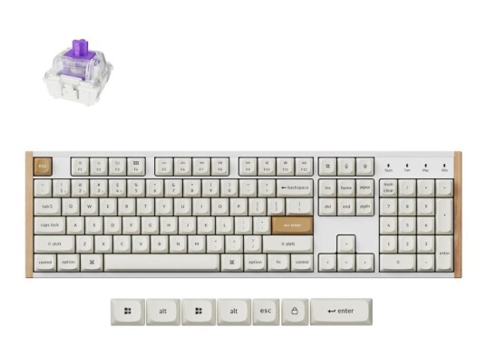 Keychron K10 HE K10H Q1 Hvit Keychron K10 HE K10H Q1 Hvit