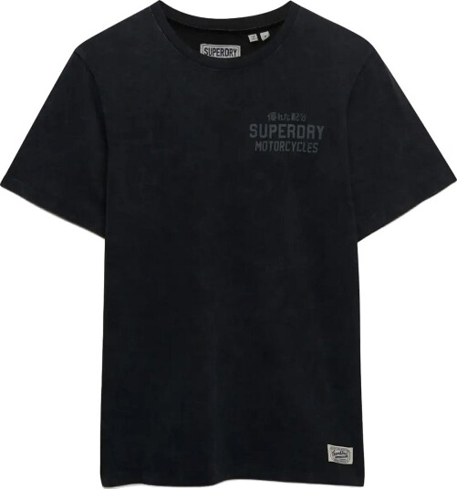 Superdry Vintage Biker Tee   BLACK   XL