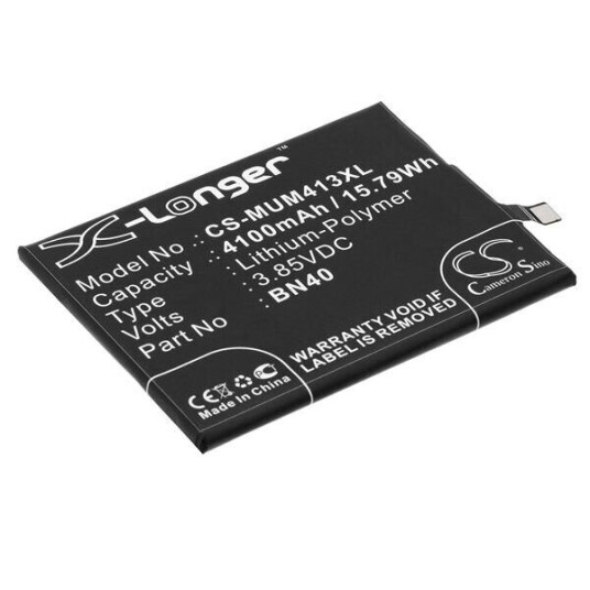 Xiaomi Hongmi 4X batteri (4100 mAh 3.85 V, Sort)