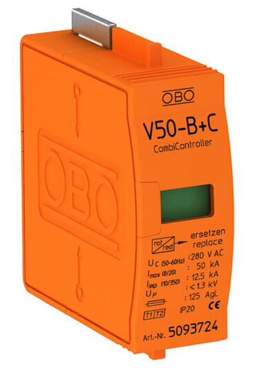 Obo Bettermann 5093724 Reservepatron med termisk og dynamisk skilleanordning Stikkontakter & kabler