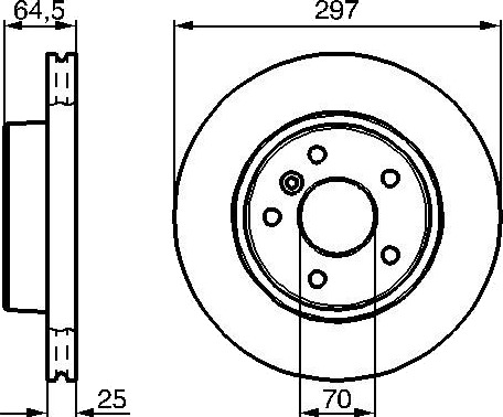 BOSCH 0 986 478 483 Bremseskive