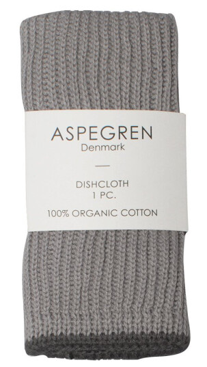 Aspegren Ripple kjøkkenklut strikket 26x26 cm dove