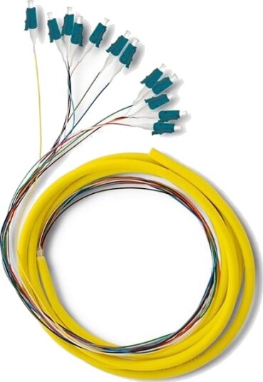 Qoltec 12 X Lc/Upc Fiber Pigtail | Singlemode | G657a2 | 2M