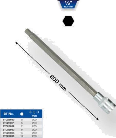 Ks Tools 1/2" Sekskantbøyle 200 mm for Håndverktøy