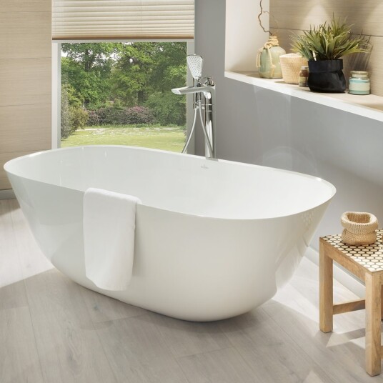 Villeroy & Boch Theano Frittstående Badekar 155x75cm Hvit Alpin Villeroy & Boch Theano Frittstående Badekar 155x75cm Hvit Alpin