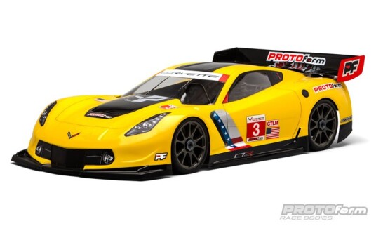 Protoform 154600 Chevrolet Corvette C7.R Clear Body for 1:8 GT Protoform 154600 Chevrolet Corvette C7.R Clear Body for 1:8 GT