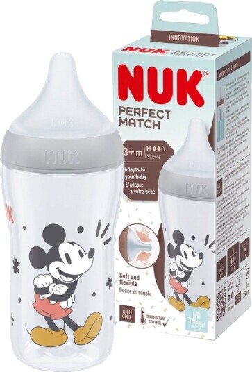 Nuk Perfect Smokkeflaske 260ml 3+mnd Mikke Mus Nuk Perfect Smokkeflaske 260ml 3+mnd Mikke Mus