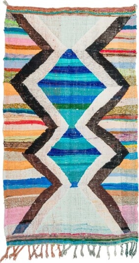 Marokkansk Boucherouite teppe 135 x 235 cm Størrelse: 135 x 235 cm