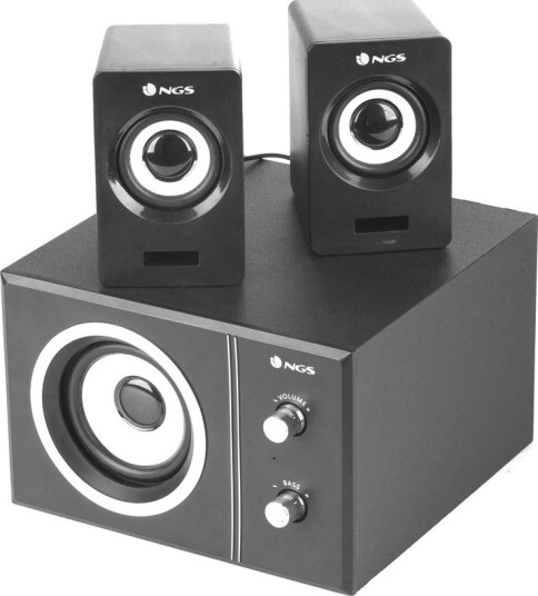 NGS Sugar PC-høyttalersett med subwoofer 2.1 20W