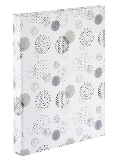 Hama "Graphic" Spiral Album 19 x 24.5 cm 40 White Pages Dots