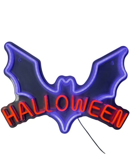 Neonskilt LED Lys 29x42 cm Halloween