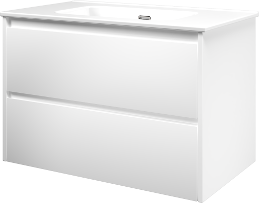 Sanibell Proline møbelpakke, 81x46 cm, matt hvit Sanibell Proline møbelpakke, 81x46 cm, matt hvit
