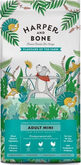 Harper And Bone Dog Adult Mini Flavours Farm Tørrfôr (2 kg)