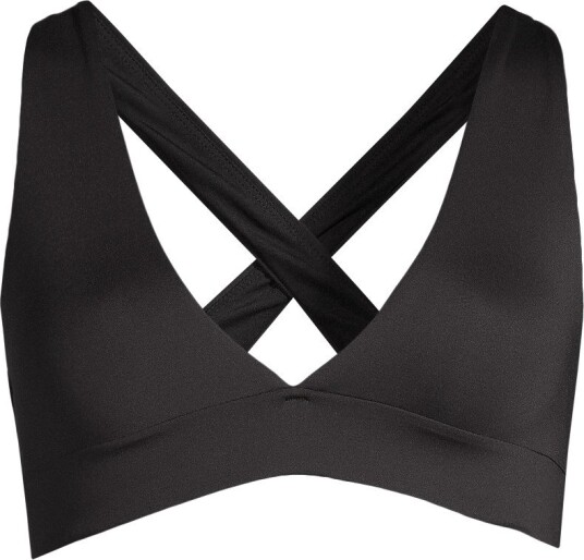 Casall Women's V-Neck Crossback Bikini Top Black 38