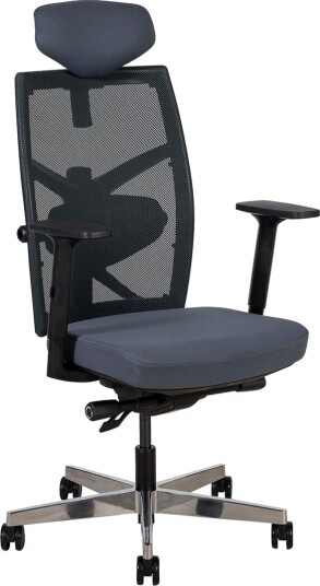 Kontorstol TUNE 70x70xH111-128cm grå -
