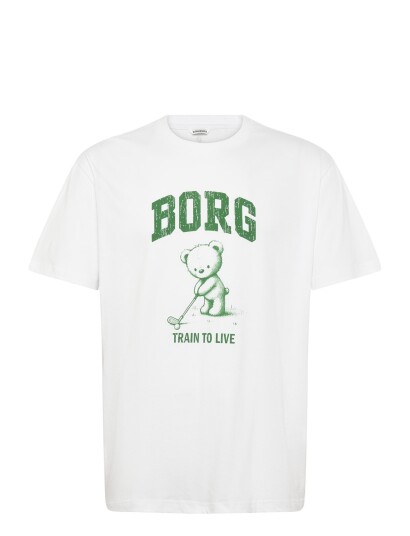 Björn Borg Borg Classic Print T Shirt White XXL Björn Borg Borg Classic Print T Shirt White XXL