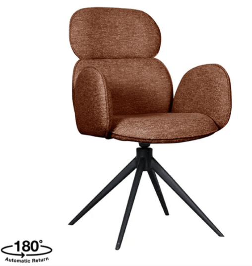 Trend Collection Vidar Spisestol med armlener – Korall Bouclé