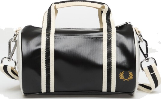 Fred Perry Classic Mini Barrel Bag - Black - ONE SIZE Fred Perry Classic Mini Barrel Bag - Black - ONE SIZE