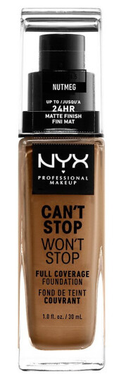NYX Professional Makeup Can'T Stop Won'T Stop Full Coverage Foundation Nutmeg