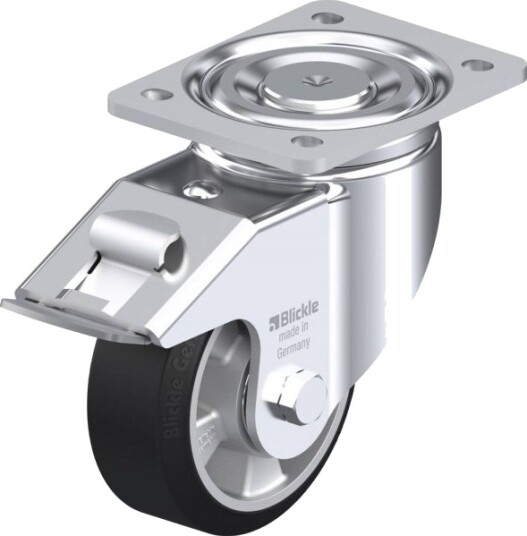 Blickle 578583 Lh-Alev 127K-Fi Styrehjul Med Brems, Hjuldiameter 125 Mm, Bæreevne Maks. 300 Kg, 1 Stk