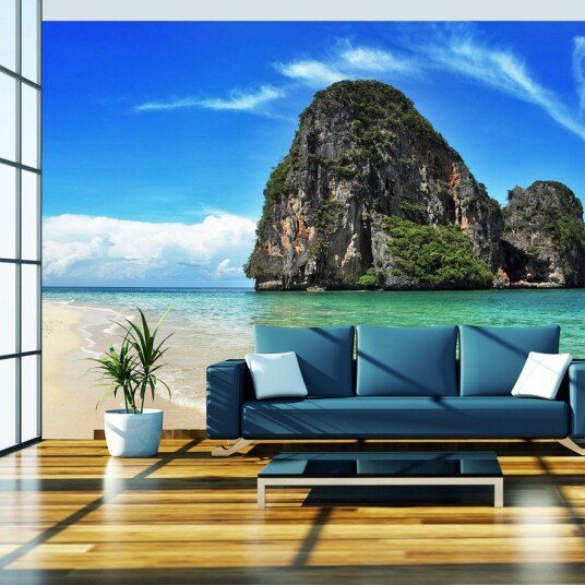 Fototapet Exotic Landscape Thailand Railay Beach 200x154 - Artgeist sp. z o. o.