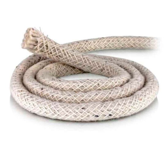 Rund veke til olje og petroleumslamper ø4,0 mm x 100 cm Rund veke til olje og petroleumslamper ø4,0 mm x 100 cm