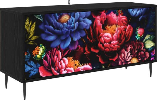 vidaXL TV skap KIEL 102 x 33 x 51 cm Svart eik Konstruert tre