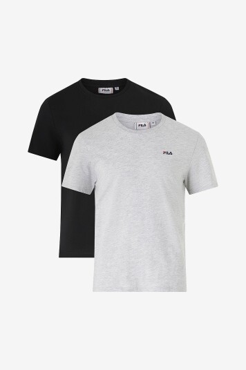 FILA - 2-Pk T-Shirts Brod Tee / Double Pack - Svart FILA - 2-Pk T-Shirts Brod Tee / Double Pack - Svart