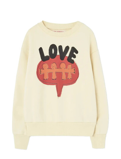 THE ANIMALS OBSERVATORY Love Flan Yellow Bear Sweatshirt Kräm 6 Y