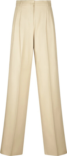 Max Mara Dame Bukser Beige M, Max Mara Dame Bukser Beige M,