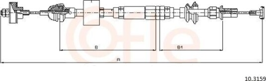 Clutchkabel COFLE 10.3159 Clutchkabel COFLE 10.3159