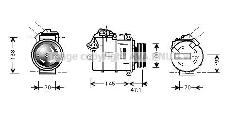AC kompressor AVA Clever Choice BWAK306