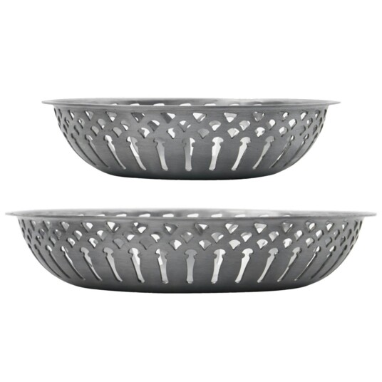 Nicolas Vahé Brødkurv 2 pk Antique Silver Nicolas Vahé Brødkurv 2 pk Antique Silver
