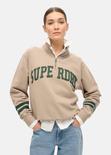 Superdry Athletic Applique Half Zip Superdry Athletic Applique Half Zip
