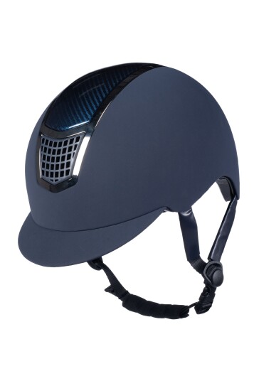 HKM Carbon Professional Ridehjelm - Mørkeblå (L 59-61 cm)