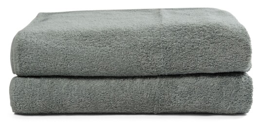 Nordisk tekstil Håndklær - 2 stk. 70x140 cm - Støvete grønn - 100% bomull