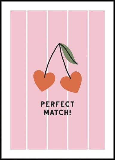 Cherry Love Duo Plakat Plakat / 100x150cm