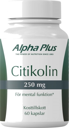 Alpha Plus Citikolin 250 mg 60 stk Alpha Plus Citikolin 250 mg 60 stk