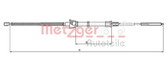 Bremsewire METZGER 10.7134