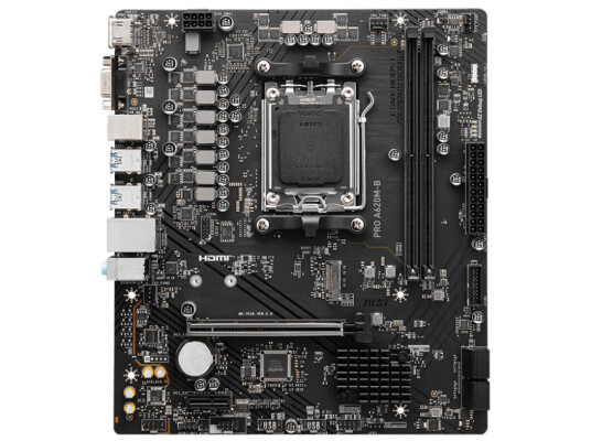 MSI PRO A620M-B Hovedkort AM5 mATX med 2x DDR5 RAM MSI PRO A620M-B Hovedkort AM5 mATX med 2x DDR5 RAM