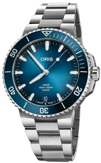 Oris Herreklokke 01 400 7790 4135 07 8 23 02PEB Aquis Blå/Stål Oris Herreklokke 01 400 7790 4135 07 8 23 02PEB Aquis Blå/Stål