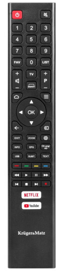 Krüger&Matz Tv-Fjernkontroll - S5 Og S6 Modeller Krüger&Matz Tv-Fjernkontroll - S5 Og S6 Modeller