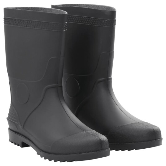 Regnstøvler svart str 45 PVC Regnstøvler svart str 45 PVC